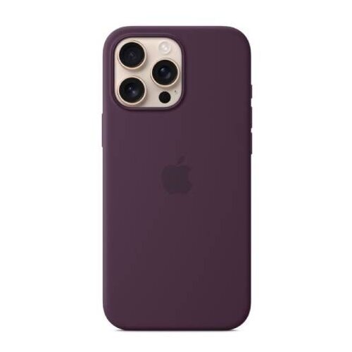 Apple iphone 16 pro max silicone case with magsafe MYYW3ZM/A - plum Slike