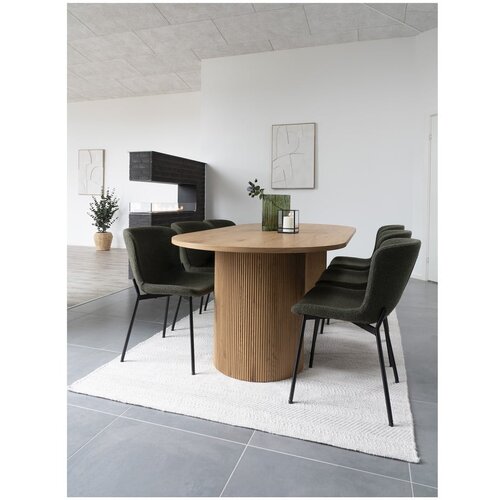 House Nordic Jedilna miza v topolovem dekorju 100x210 cm Boavista &amp;ndash; Slike