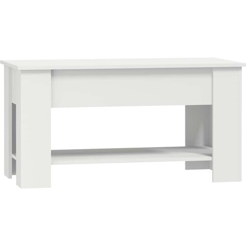  Stolić za kavu bijeli 101x49x52 cm od konstruiranog drva Slike