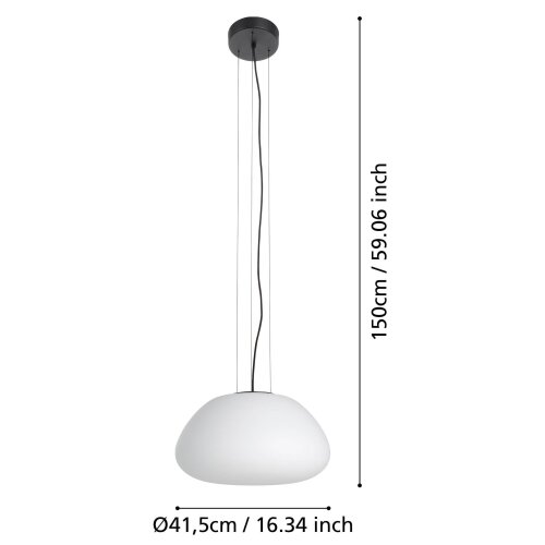 Eglo 390201 - visilica na sajli balmes 1xE27/40W/230V Slike