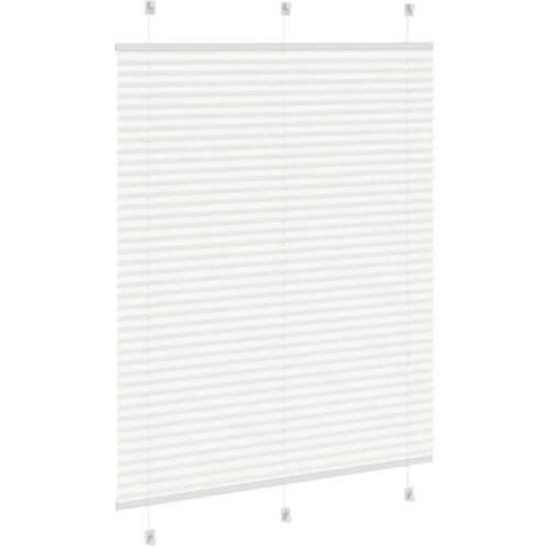 VidaXL Plisirana roleta bijela 110x100 cm &amp;scaron;irina tkanine 109,4 cm Slike