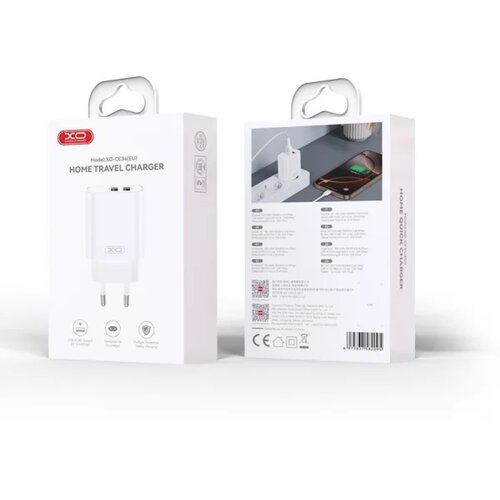 XO wall charger CE34 2x USB 2.4A white + microUSB cable Cijene