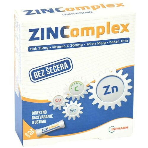 Inpharm zincomplex 20 kesica Slike