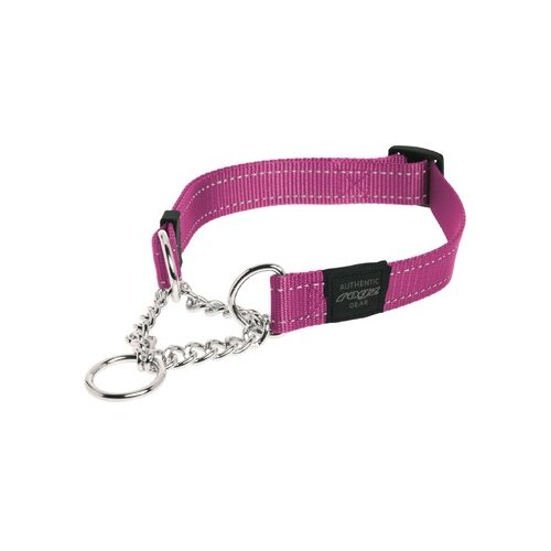 Rogz lumberjack ogrlica za pse, polupode&amp;scaron;avajuća, 25mm, xxl, roze Slike