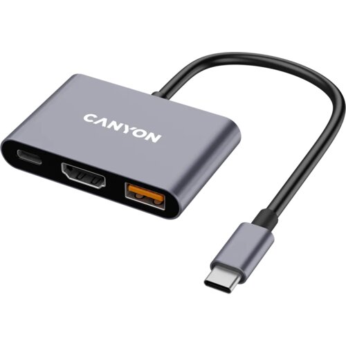  Hub DS-4 3in1 USB-C Grey Cene