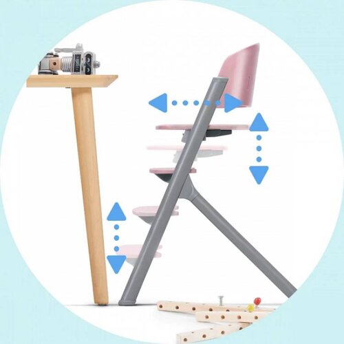 Kinderkraft hranilica LIVY, Aster pink 3u1 Cene