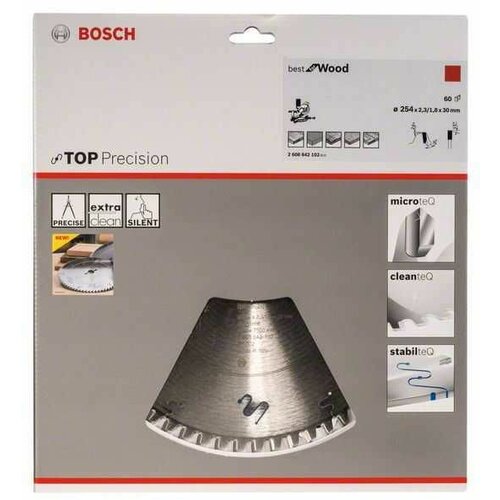 Bosch list kružne testere top precision best za drvo 254 x 30 x 2/3 mm/ 60 2608642102 Slike