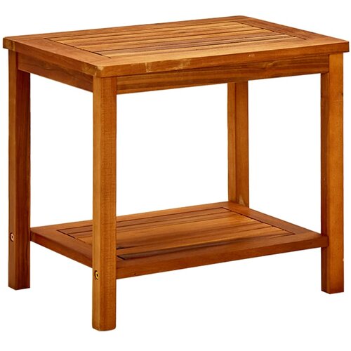 VidaXL Klubska mizica 50x35x45 cm trden akacijev les Slike
