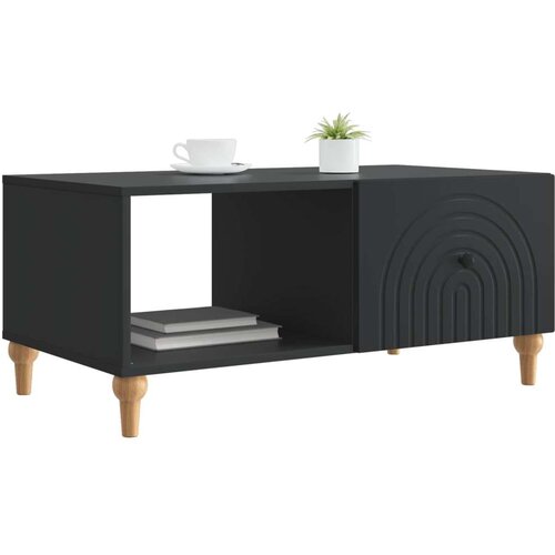  Stolić za kavu Crna 90 x 50 x 40 cm Konstruirano drvo - Crna Slike