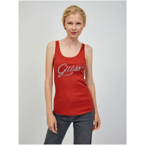 Guess Red Women's Tank Top Hegle - Women