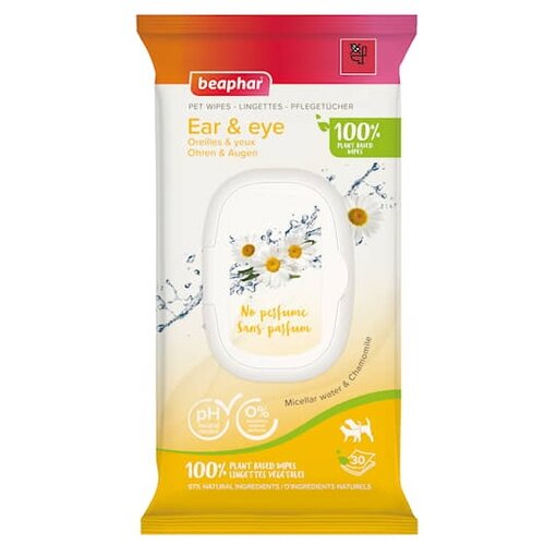 Beaphar pet Wipes Eye&Ear - maramice za čišćenje očiju i ušiju 30 komada Slike