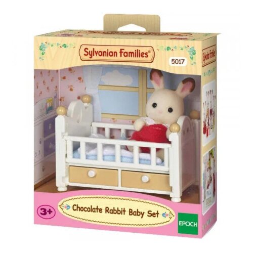 SYLVANIAN Dojenček čokoladni zajček v posteljici Cene