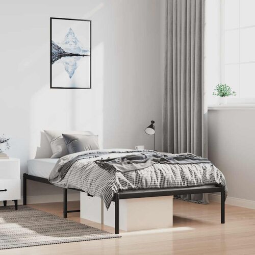 Metalni okvir za krevet crni 100x200 cm Cene