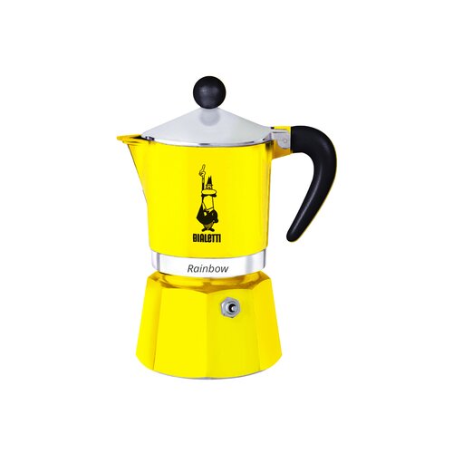 Bialetti Espresso kuhalnik Rainbow "3 skodelice" - Rumena Cene