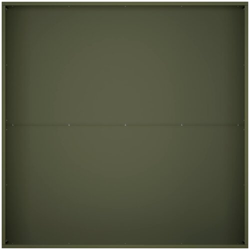  Vrtna saksija Maslinastozelena 80 x 80 x 30 cm Čelična vrata Slike