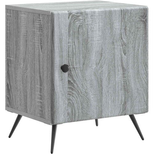  Noćni ormar 2 kom. Siva sonoma 43 x 34,5 x 50 cm Slike