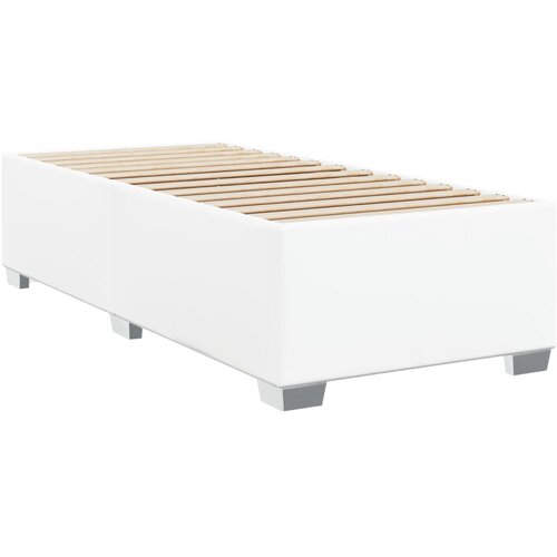  Okvir za krevet bijela 90x200 cm od umjetne kože Slike