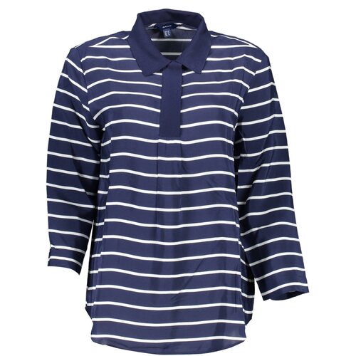Gant WOMEN&#39;S BLUE 3/4 SLEEVE POLO SHIRT Cijene