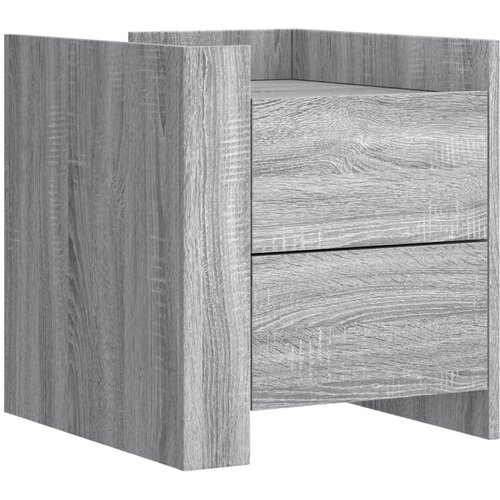 VidaXL Nočna omarica siva sonoma 45x50x50 cm inženirski les, (21327468) Slike