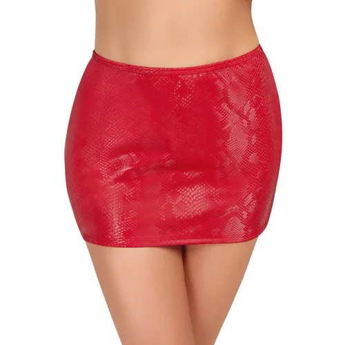 Cottelli Snakeskin Mini Skirt 2770687 Red S