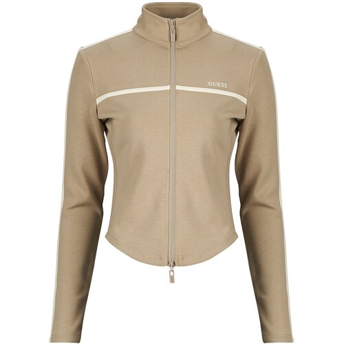 Guess JASMINE FULL ZIP SWEATSHIRT Bež Cijene