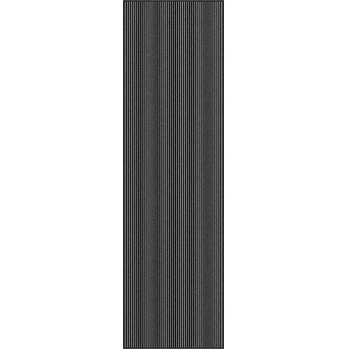 VidaXL Otirač prugasti crni i sivi 115 x 400 cm Slike