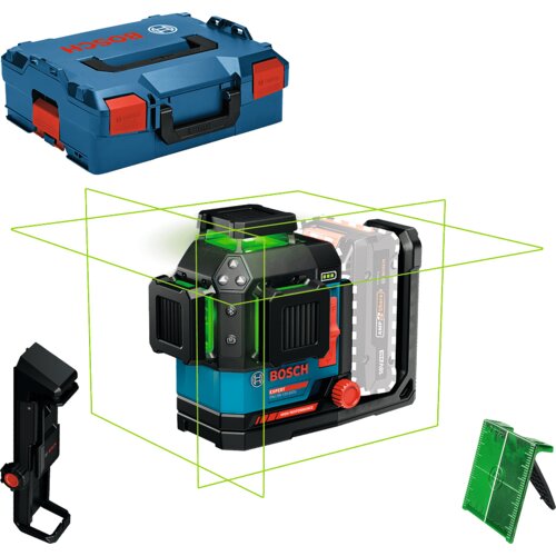 Bosch EXPERT EXLL18V-120-33CG linijski laser, solo + L-Boxx Cene