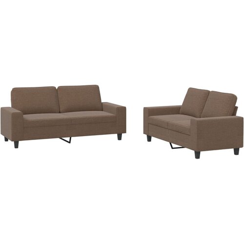 vidaXL 2-dijelni set sofa smeđi od tkanine Cene