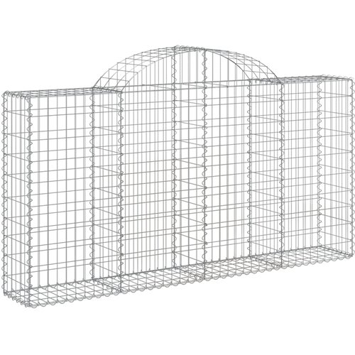  Lučne gabionske ko&amp;scaron;are 18kom 200x30x100/120cm pocinčano željezo Slike