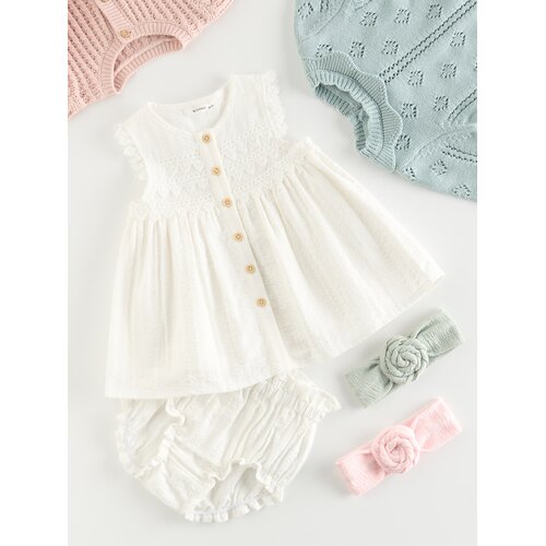 Reserved BABIES` DRESS & BRIEFS - bijela Cijene