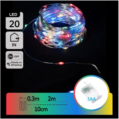 Aigostar LED niz 20xLED/3xAA 2,3m višebojan Cene