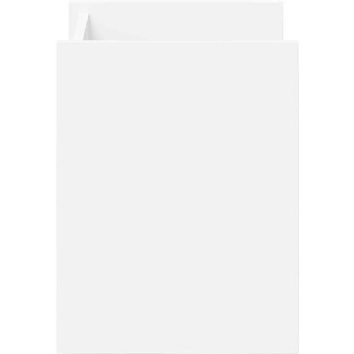  Bocni stol s policom Bijelo 35 x 35 x 45 cm Konstruirano drvo Slike