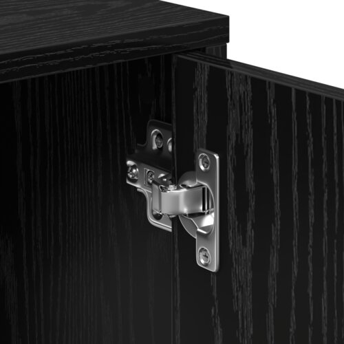 vidaXL Highboard 2 pcs Crni hrast 60 x 31 x 70 cm Konstruirano drvo Cijene