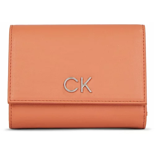 Calvin Klein Ženska denarnica Re-Lock Trifold Md K60K608994 Rjava