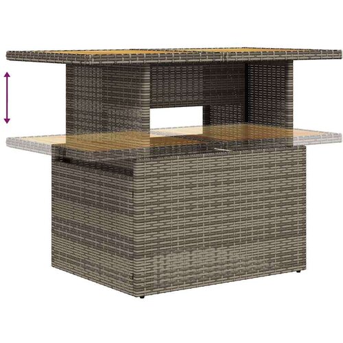 VidaXL 7-dijelni set vrtnih sofa sivi od poliratana Slike