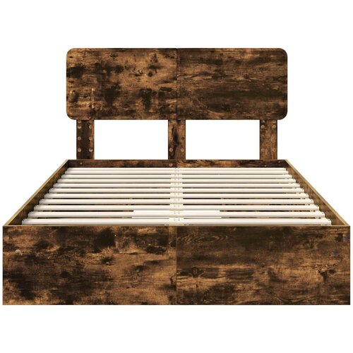  Krevet s od storage Dimljeni hrast 135 x 190 cm Slike