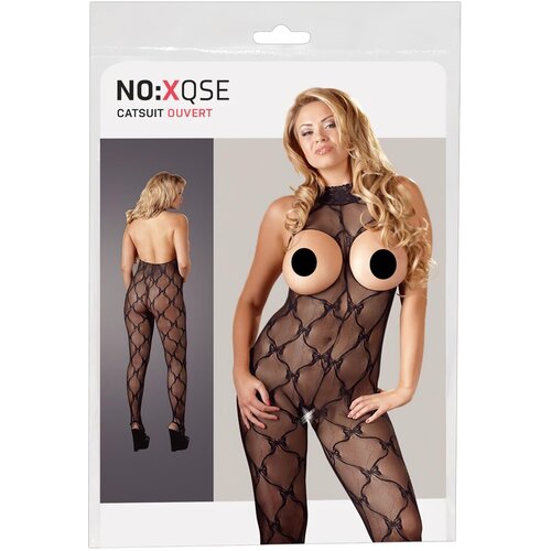 NO:XQSE - Čipkasti kombinezon, odprt na prsih (XL-XXL) Cene