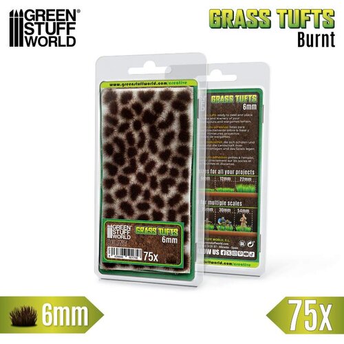 Green Stuff World Static Grass Tufts 6mm Burnt Brown (75 pcs) | Buseni trave 6mm spaljeno braon (75 kom) Cene