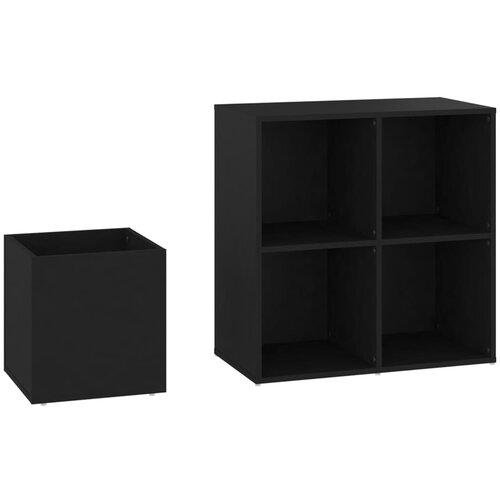  za cipele crni 105 x 35,5 x 70 cm konstruirano drvo Slike