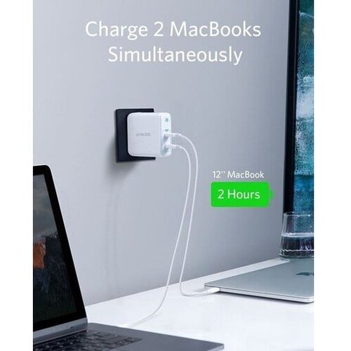 Anker polnilec powerport iii 2-Port 60W z nastavki eu, us in uk A2629H21 Slike