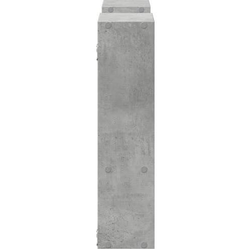  Zidna polica siva boja betona 99x15x60 cm konstruirano drvo Slike