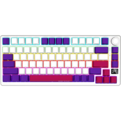 Lorgar KBP7075W, Wireless 75% Mechanical Gaming Keyboard Pro, White, EN layout Slike