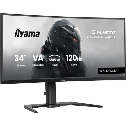 Iiyama TFT 34.0/86.4cm G-Master GCB3482WQSU Black Hawk *black* 21:9 Slike