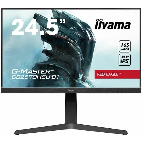 Iiyama monitor 24,5" ete fast ips gaming, g-master red eagle, GB2570HSU-B1