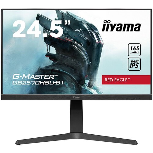 Iiyama monitor 24,5&amp;quot; ete fast ips gaming, g-master red eagle, GB2570HSU-B1 Slike