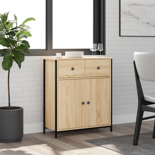 vidaXL Komoda sonoma hrast 70x30x80 cm inženirski les Cene