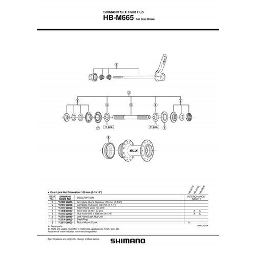 Konus shimano HBM665 levi lock nut unit Y2TK98040 shimano Cene