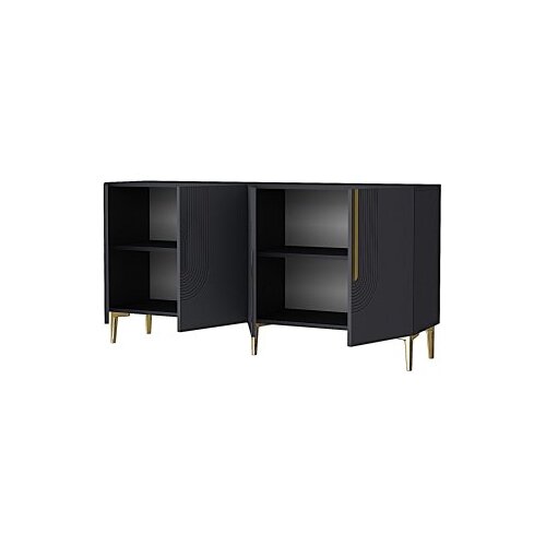 Hanah home konzola meyra 150 anthracite gold Slike