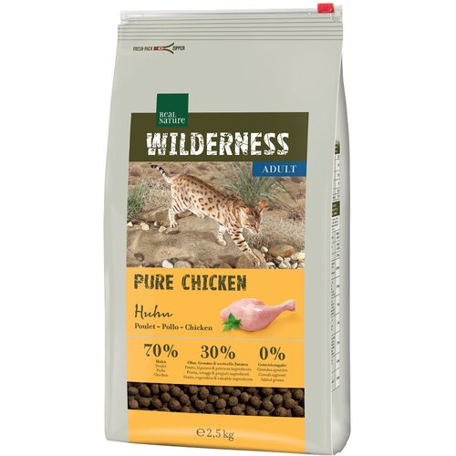 Real Nature Cat Wilderness Adult Pure Chicken pi&scaron;čanec 2,5kg Cene