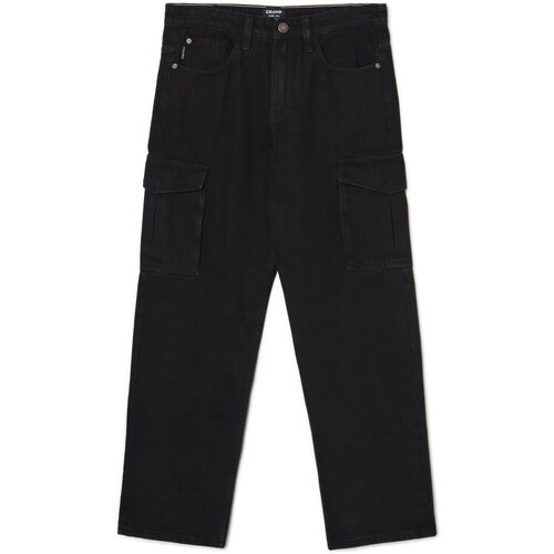 Cropp - Kavbojke wide leg - Črna Cene
